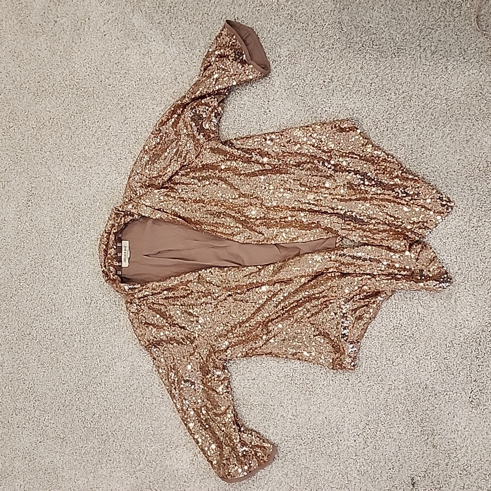 Rose Gold Sequin blazer 🌹